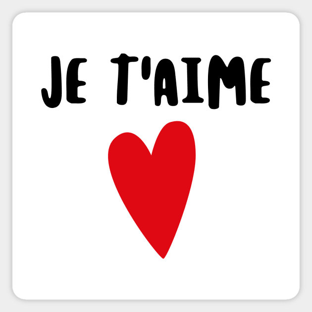 Je t'aime Sticker by Valentina